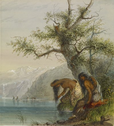 Toalete de um índio de Alfred Jacob Miller