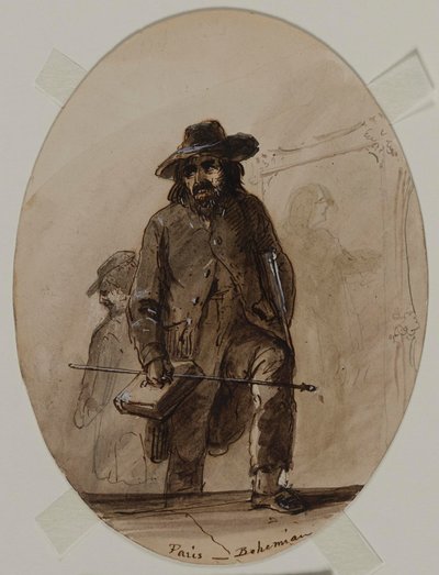 Paris, boémio, embrião Scheffer ou Delacroix de Alfred Jacob Miller