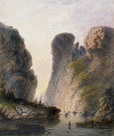 O «Portão do Diabo» de Alfred Jacob Miller