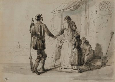 Guerra. A caminho da frente de Alfred Jacob Miller