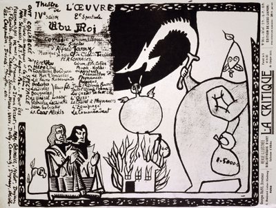 Agora rei. 1896 (cartaz) de Alfred Jarry