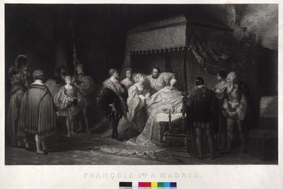 Rei Francisco I de França como prisioneiro em Madrid de Alfred Johannot