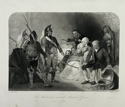 A Sra. Richardson e os oficiais britânicos de Alfred Jones