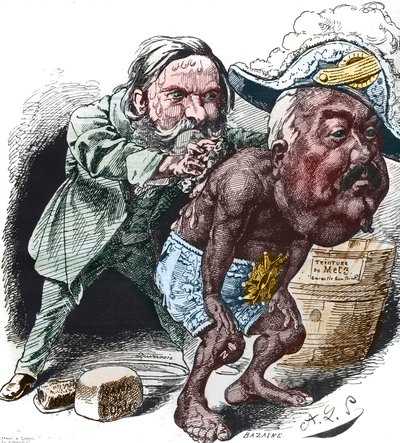Clement Duvernois (1836-1879), um político francês, tentou limpar François Achille Bazaine (François-Achille de Alfred Le Petit