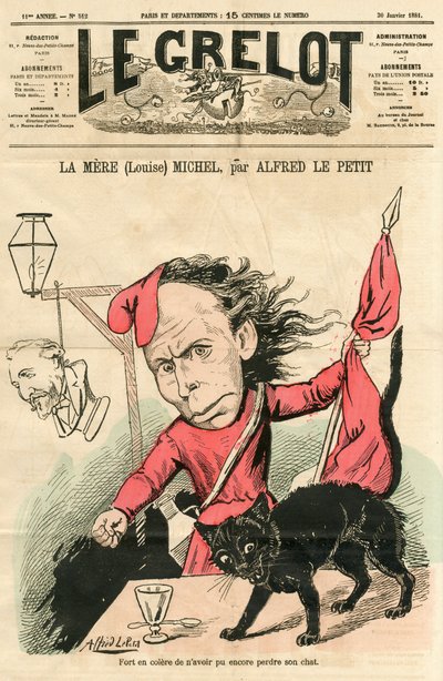 Capa do "Le Grelot", sátira colorida de Alfred Le Petit