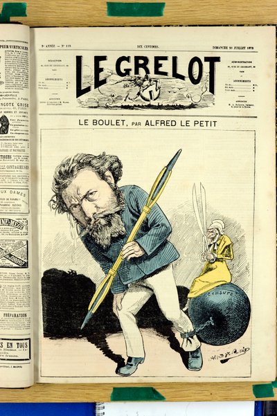 Capa do "Le Grelot", número 119, Satirique en Colours de Alfred Le Petit