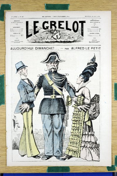 Capa do "Le Grelot", número 167, Satirique en Couleurs de Alfred Le Petit
