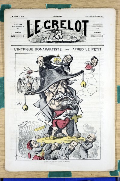 Capa do "Le Grelot", número 45, Satirique en Couleurs de Alfred Le Petit
