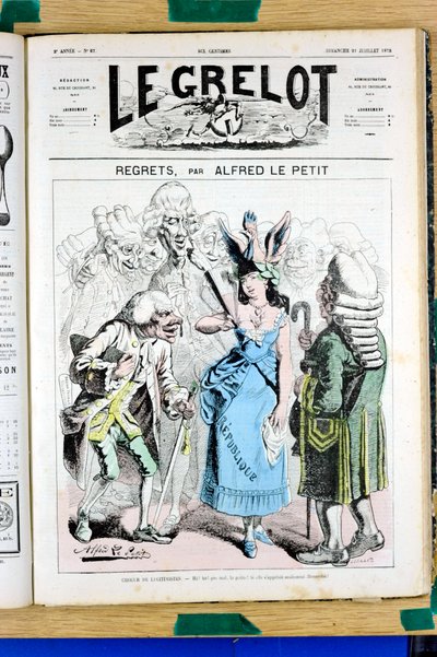 Capa do "Le Grelot", número 67, Satirique en Couleurs de Alfred Le Petit
