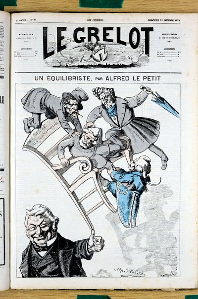 Capa do "Le Grelot", número 81, Satirique en Couleurs de Alfred Le Petit