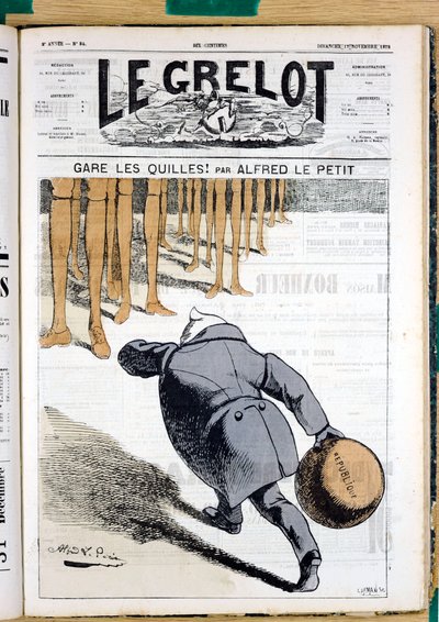 Capa do "Le Grelot", número 84, Satirique en Couleurs de Alfred Le Petit