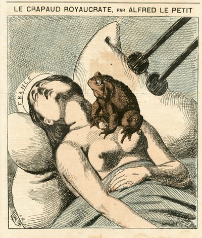 Capa do "Le Grelot", número 92, Satirique en Couleurs de Alfred Le Petit