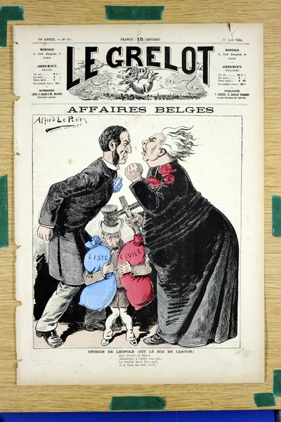 Capa do "Le Grelot", número 697, Satirique en Couleurs de Alfred Le Petit