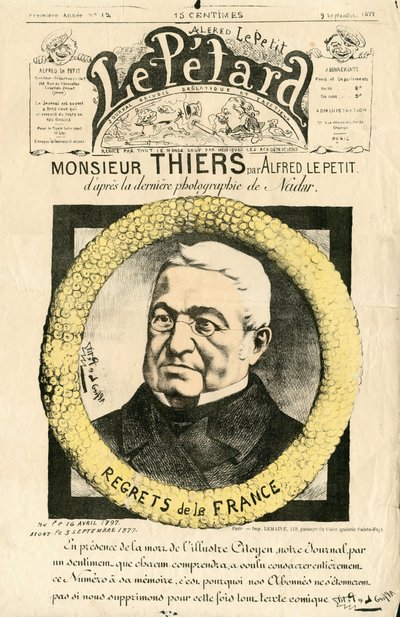 Capa do "Le Petard". de Alfred Le Petit