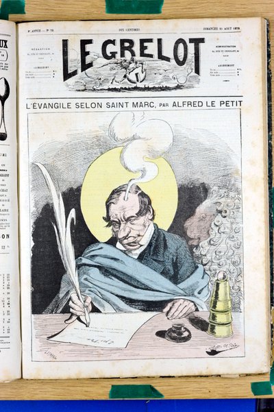 Capa do "The Grelot", número 72, Satirical in Colours de Alfred Le Petit