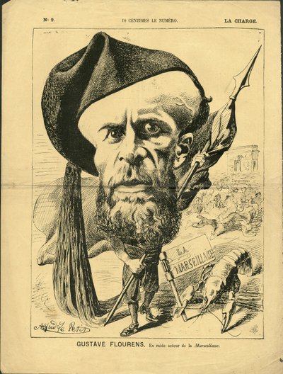 Ilustração de Alfred Le Pete (1841-1909) em La Charge (1870), No. 2 - Flourens Emile de Alfred Le Petit