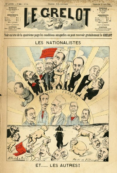 Ilustração de Alfred Le Pepetit (1841-1909) para a capa do Le Grelot de Alfred Le Petit