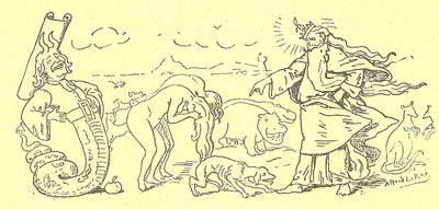 Ilustração de Alfred Le Pete (1841-1909) em Gros-Jean e sua cura de Alfred Le Petit