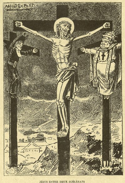 Ilustração de Alfred Le Pete (1841-1909) em Gros-Jean e sua cura de Alfred Le Petit