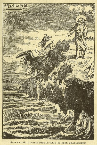 Ilustração de Alfred Le Pete (1841-1909) em Gros-Jean et son cure de Alfred Le Petit