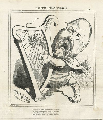 Ilustração de Alfred Le Pete (1841-1909) em Le Charivari de Alfred Le Petit