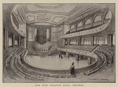 O novo Colston Hall, Bristol de Alfred Leete
