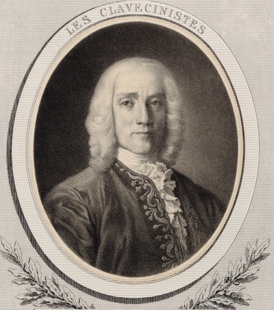 Retrato do compositor Domenico Scarlatti 1685-1757, c. 1850. de Alfred Lemoine