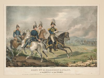 Gen. Wm. H. Harrison e equipe de Alfred M. Hoffy