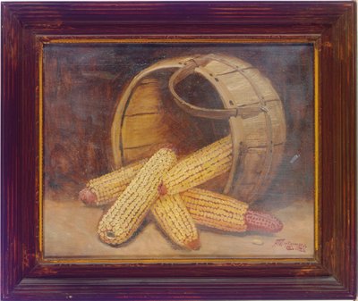 Pé de milho num cesto (óleo sobre tela) de Alfred Montgomery