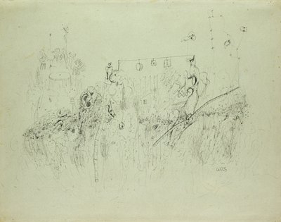 Sem título, c.1941-42 (tinta indiana sobre papel) de Alfred Otto Wolfgang Schulze Wols