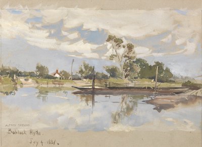Bablock Hythe, Perto de Oxford de Alfred Parsons