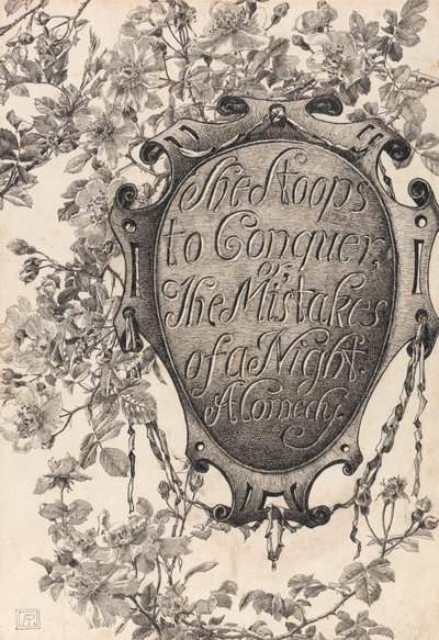 Página de título de She Stoops to Conquer de Alfred Parsons