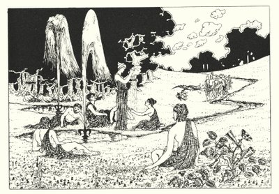 A Verdadeira História de Luciano: Os Campos Elíseos (gravura) de Alfred Payne Garnett