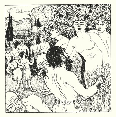 A Verdadeira História de Lucian: As Mulheres da Vinha (gravura) de Alfred Payne Garnett