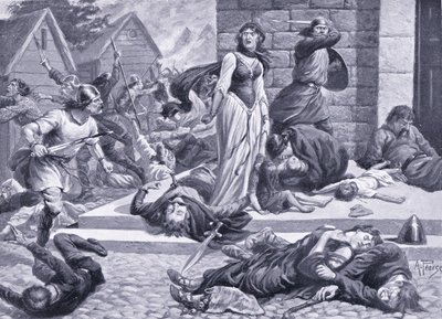 O massacre do dia AD1002 de St Brice, 1920 de Alfred Pearse