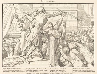 Também uma Dança da Morte IV de Alfred Rethel