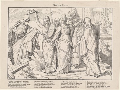 Também uma Dança da Morte I de Alfred Rethel