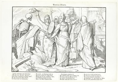 Também uma dança da morte, prato I de Alfred Rethel