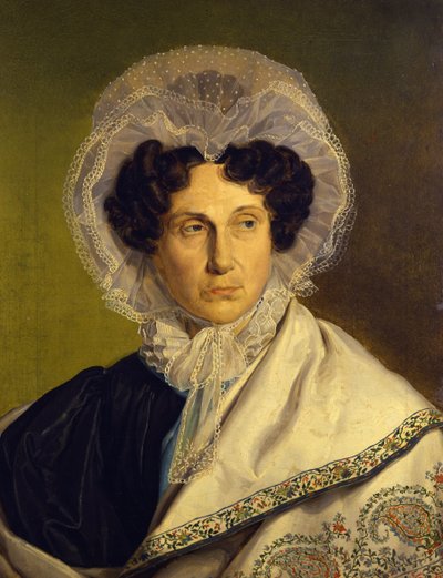 Retrato da Mãe dos Artistas, c.1833 de Alfred Rethel