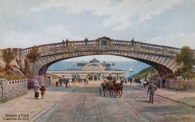 Ponte e cais, Clacton-on-Sea de Alfred Robert Quinton