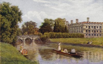 Cambridge: Clare College (cor litho) de Alfred Robert Quinton