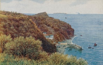 Clovelly from Hobby Drive (cor litho) de Alfred Robert Quinton