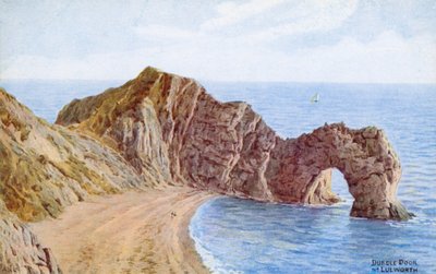 Durdle Door, Nr Lulworth (cor litho) de Alfred Robert Quinton