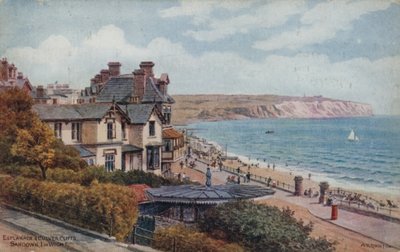 Esplanada e Culver Cliffs, Sandown, eu de Wight de Alfred Robert Quinton