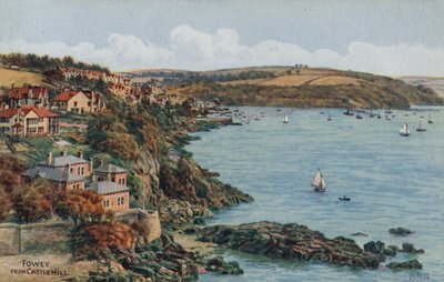Fowey, do morro do castelo de Alfred Robert Quinton