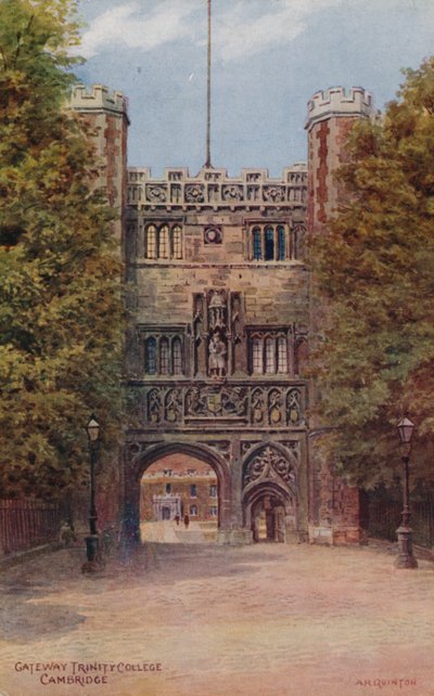Gateway Trinity College, em Cambridge de Alfred Robert Quinton