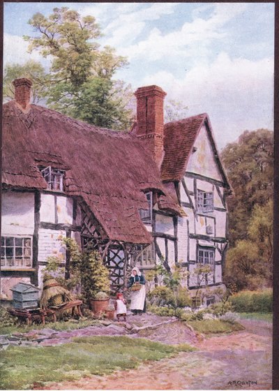 Havington, nr Evesham, Worcester, de The Cottages and the Village Life of Rural England publicado por Dent & Sons Limited de Alfred Robert Quinton