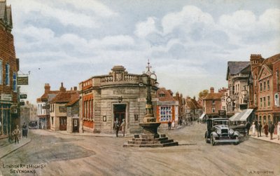 Estrada de Londres e High Street, Sevenoaks de Alfred Robert Quinton