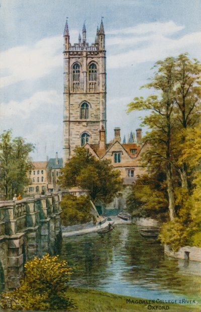 Magdalen College e River, Oxford de Alfred Robert Quinton