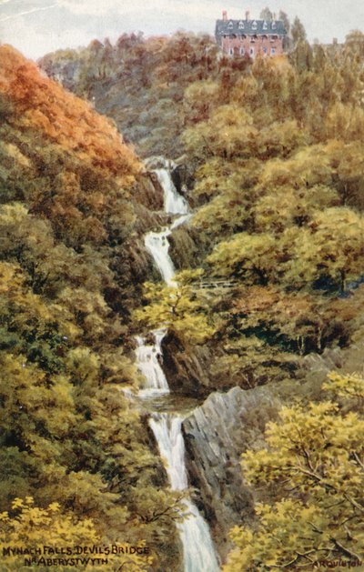 Mynach Falls, Ponte do Diabo, Nr. Aberystwyth de Alfred Robert Quinton